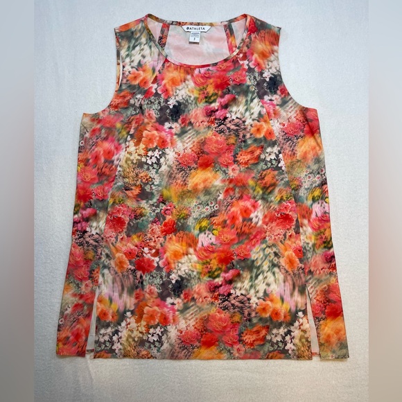 Athleta Tops - Athleta Floral Sleeveless Tank Top Size Small – Multicolor Athletic Blouse Yoga